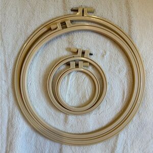 Set of Round Embroidery Hoops